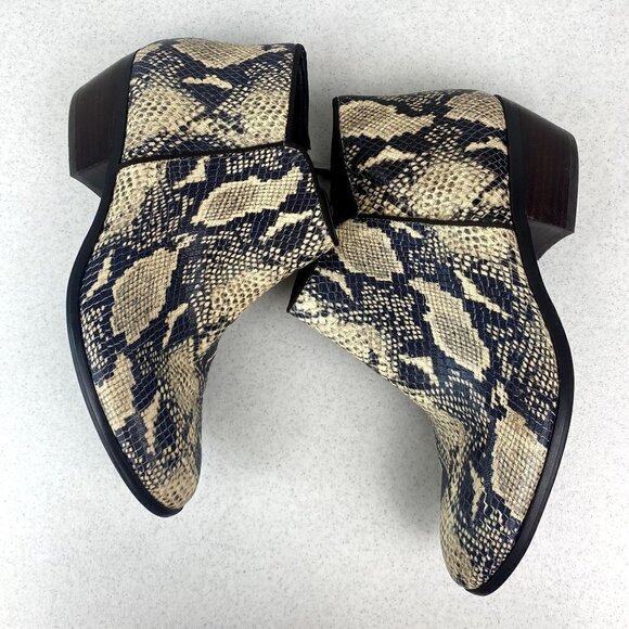 Sam Edelman Petty Snakeskin Booties 7.5 - Picture 5 of 9